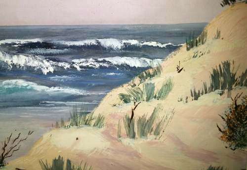 Eric Kaye Seascape-Beautiful Eric Kaye Seascape. Oil on board