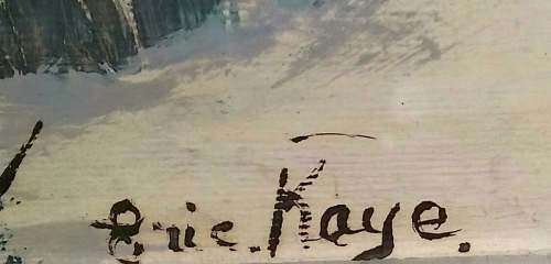 Eric Kaye Seascape-Beautiful Eric Kaye Seascape. Oil on board