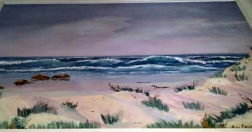 Eric Kaye Seascape-Beautiful Eric Kaye Seascape. Oil on board