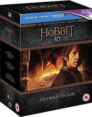 The Hobbit: Trilogy - Extended Edition - 2D / 3D (Blu-ray disc, Boxed set)