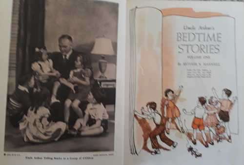 UNCLE ARTHUR'S Bedtime Stories Full Set  Arthur Maxwell Vol 1-5 1950-Red South African set.