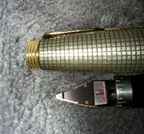 Parker 75 Sterling Silver Cisele Fountain Pen & Ballpoint Pen Set-Circ 1965-1973