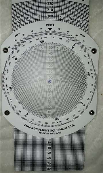 Pooleys CRP-1 Flight Computer-Immaculate-Leatherette Pouch & Booklet