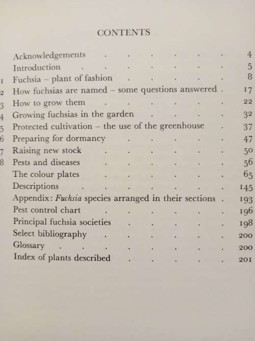 FUCHSIAS IN COLOUR. Hardcover by Brian and Valerie. Proudley