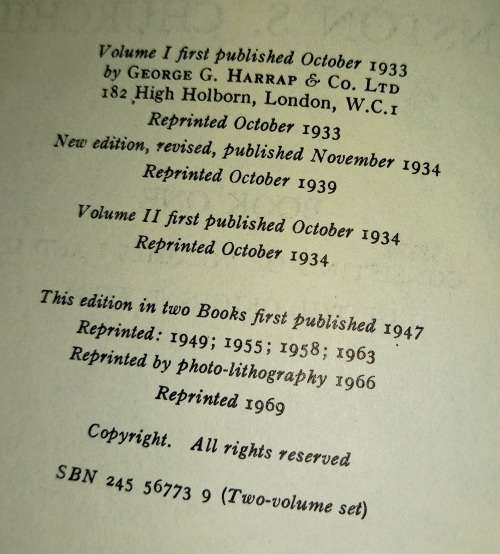 Marlborough: His Life And Times - 2 Book Set   1969 by Winston S. Churchill