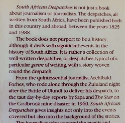 South African Despatches: Two centuries of the best in South African journalism-by Crwys-Williams, J
