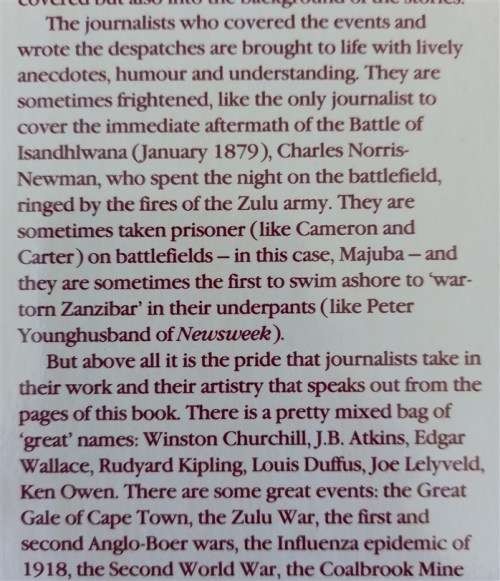 South African Despatches: Two centuries of the best in South African journalism-by Crwys-Williams, J