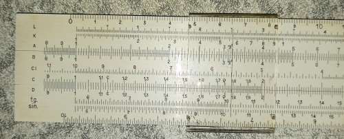 Vintage DIWA Denmark Slide Rule No 701 with Leather pouch and boxed