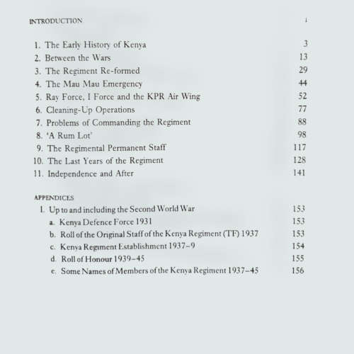 Signed*The Charging Buffalo, a History of the Kenya Regiment. Guy CAMPBELL