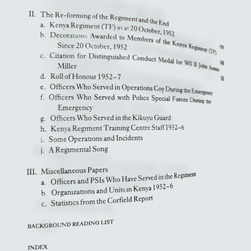 Signed*The Charging Buffalo, a History of the Kenya Regiment. Guy CAMPBELL