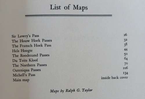 So High the Road ~Jose Burman ~ Mountain Passes of the Western Cape