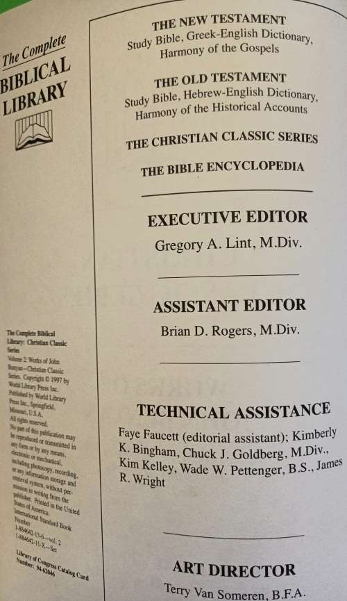 Reserved for warmul7959 Works of John Bunyan -Complete Biblical Library