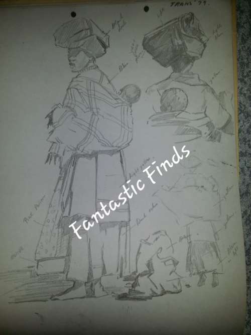 Sketchbook of Lucy M Wiles -renown  SA artist