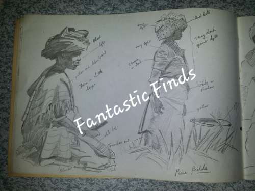 Sketchbook of Lucy M Wiles -renown  SA artist