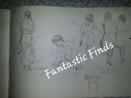 Sketchbook of Lucy M Wiles -renown  SA artist