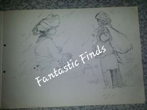 Sketchbook of Lucy M Wiles -renown  SA artist