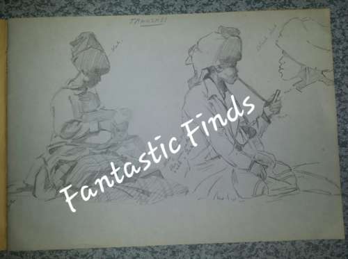 Sketchbook of Lucy M Wiles -renown  SA artist