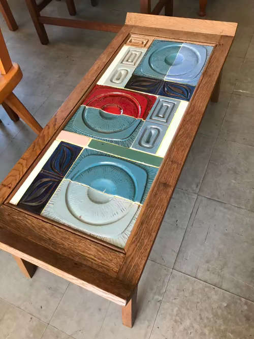 Retro tiled coffee table