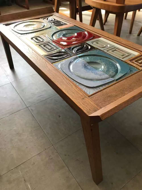 Retro tiled coffee table