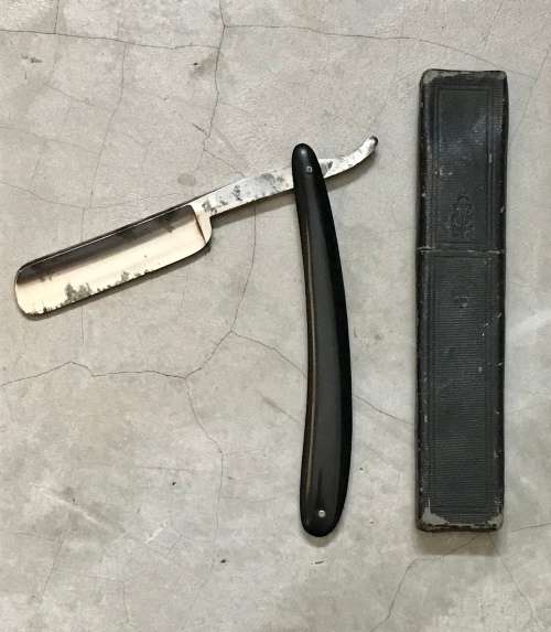 RARE VINTAGE SSA ESKILSTUNA SWEDISH STEEL STRAIGHT RAZOR