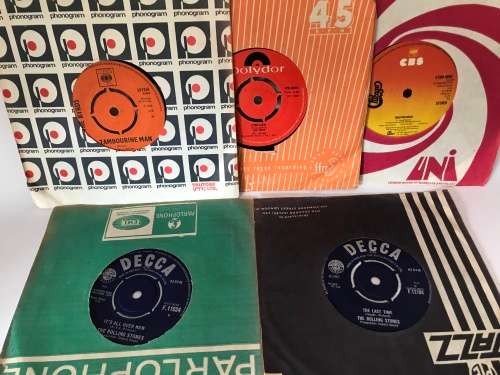 Rollings Stones,The Who,ChicargoandThe Byrds 7 singles(5)