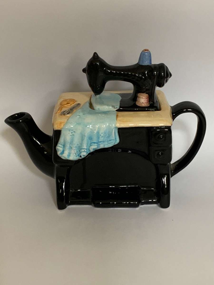 SEWING MACHINE TEAPOT