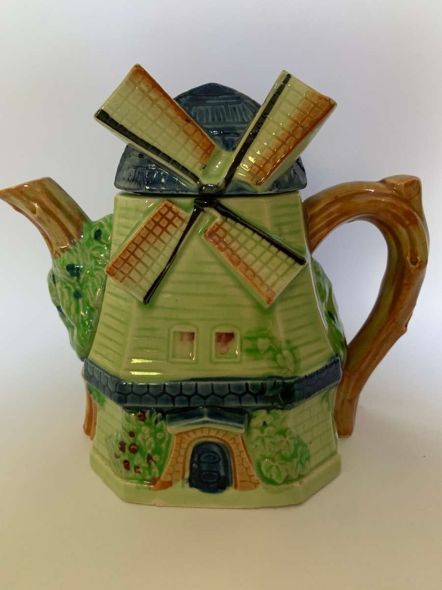 Vintage Ceramic Windmill Teapot
