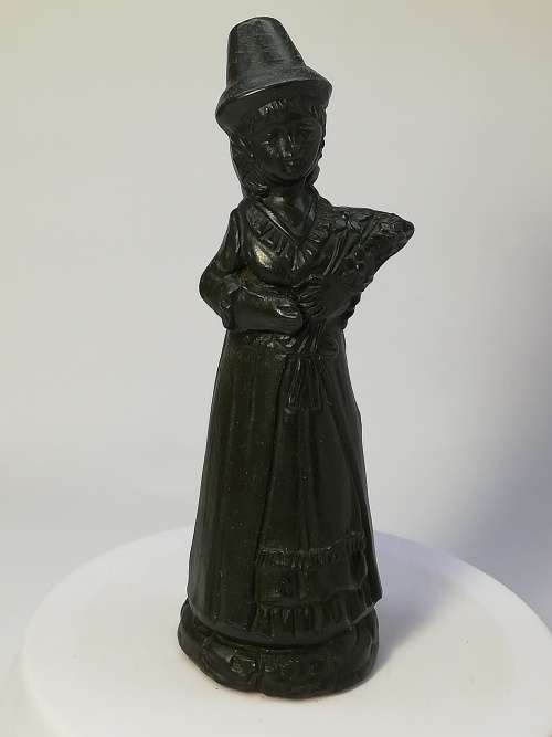 Welsh Maiden Flower Seller Figurine - Handcrafted moulding from Welsh Slate