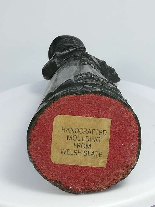 Welsh Maiden Flower Seller Figurine - Handcrafted moulding from Welsh Slate