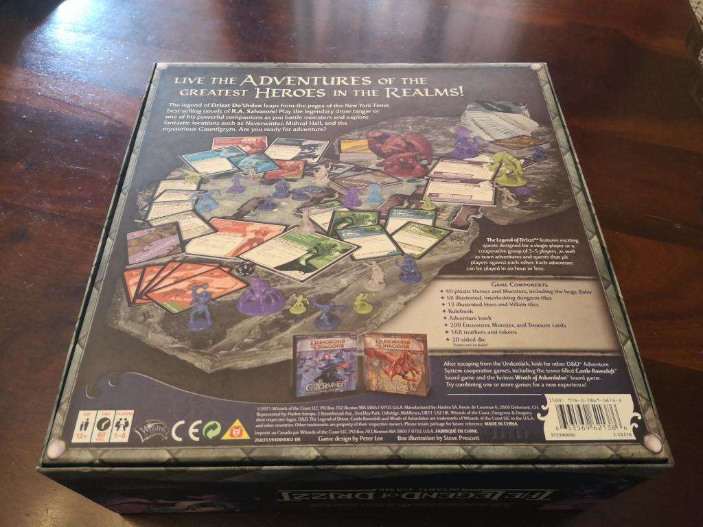 The Legend Of Drizzt - Dungeons and Dragons board Game