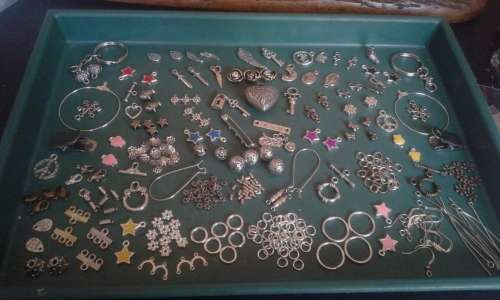 assorted silver nickle metal mix(70pkt for all on photo)