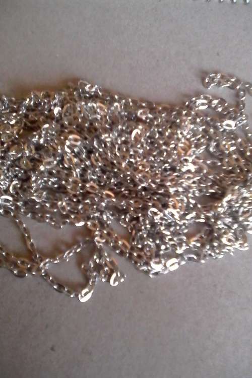 silver nickle chain 2x3mm 1mt lenghts