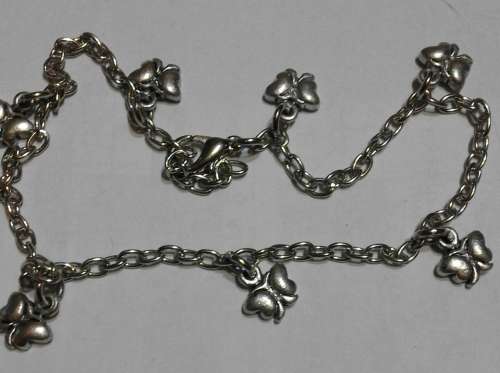 Ankle bracelet...small butterflies...chain adjustable for your size.