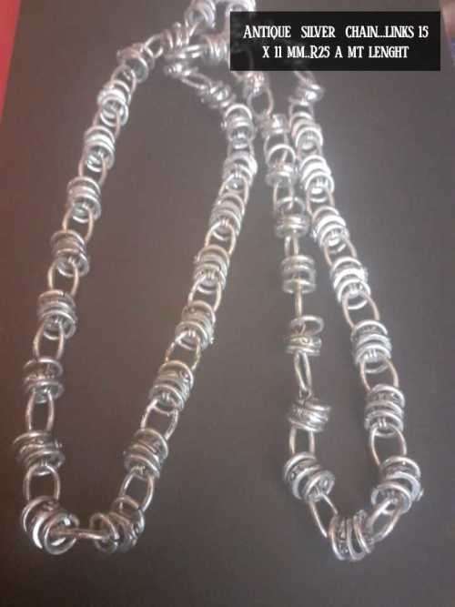 Antique silver chain 15 x 11 mm...1mt lenght