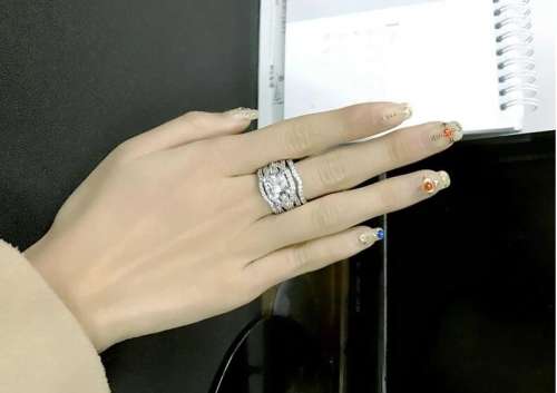 S925 triple wedding set size 6,7,8