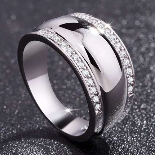 S925 cz diamond dome ring size 6,7,8,9