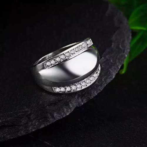 S925 cz diamond dome ring size 6,7,8,9