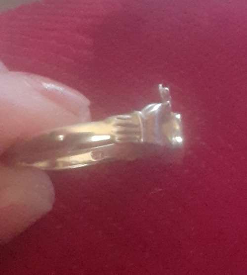 925 solid silver claddagh ring...size 8