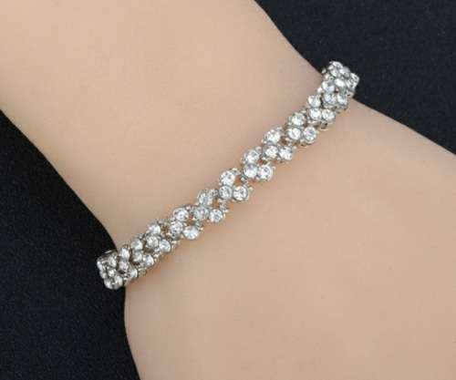 Beautifull rhinestone s925 bracelet 7mm...lenght is 17cm