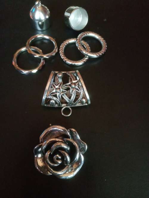 clearance sale!!! Metalized silver scarf  mix for making own scarfs..