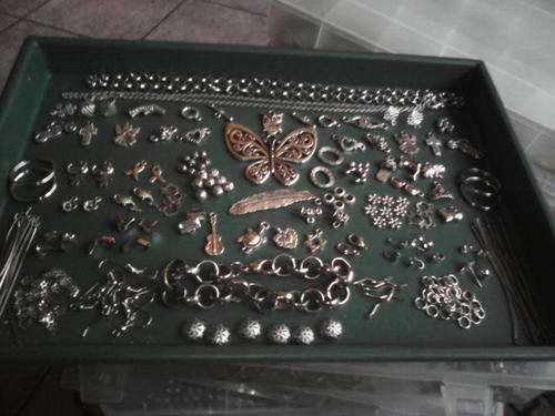 Metal mix with  chain 5mm and 2mm completed plus bracelet etc