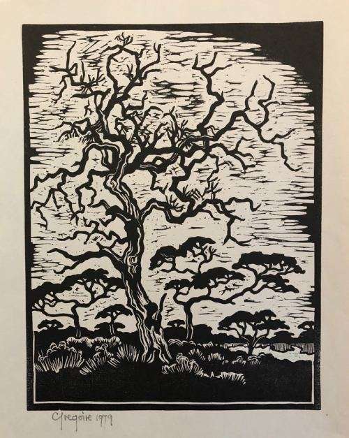 Gregoire Boonzaier Linocut