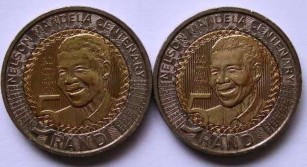 2018 Mandela - 100 years Centenary coins. (2 coins)