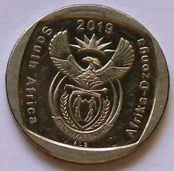 2019 x 1 R5.00 and 5 x R2.00 coins - See description and photo's.