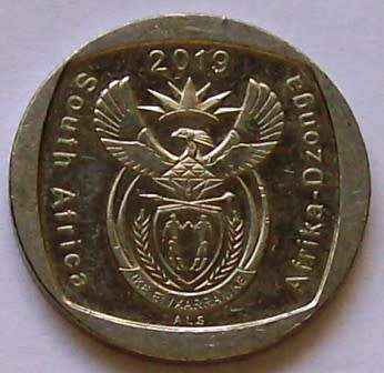 2019 x 1 R5.00 and 5 x R2.00 coins - See description and photo's.