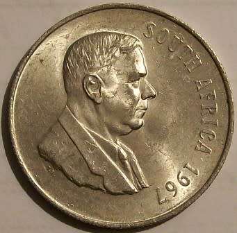 1967 English and Afrikaans Silver Rands.