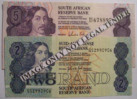 GPC de Kock - R5.00, and  R2.00. on offer. See Photographs below