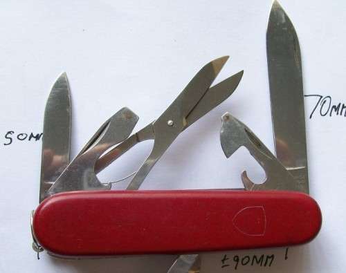 Victorinox Switzerland Stainless Rostfree+- 90mm - Officer Swisse - see photographs