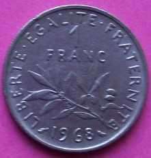 Small collection of coins of France.See photographs and description below.