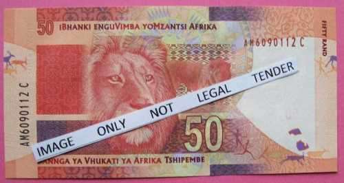 Gill Marcus - 3 X R50.00  notes - Serial No`s : AB 3634858C, AM6090112C & EJ5339482C. See photos.